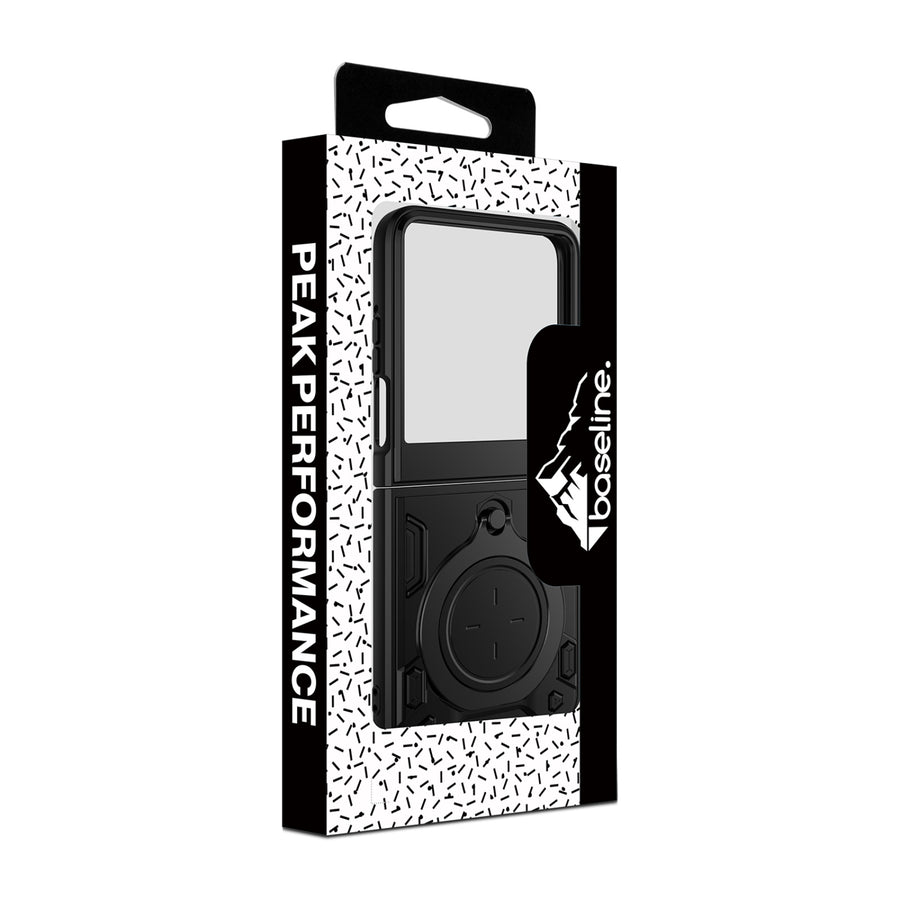 baseline Anti-Drop Hybrid Protector Case (with Ring Stand) for Motorola razr (2024) / razr (2025) / razr (2026) - Black / Black - BMRAZR5CSFSSS671-10.jpg