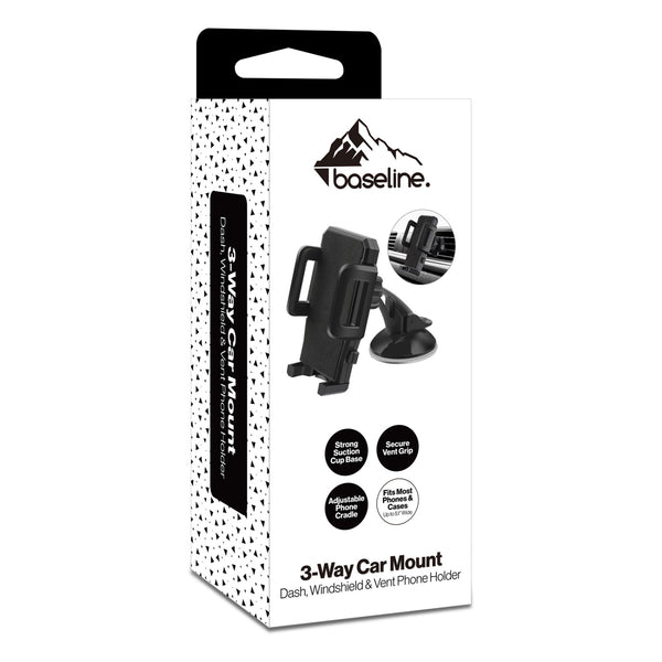 baseline 3-Way Car Mount Phone Holder for Dashboard, Windshield & Air Vent - Black - BOTHHOMEHOD51WP-1.JPG