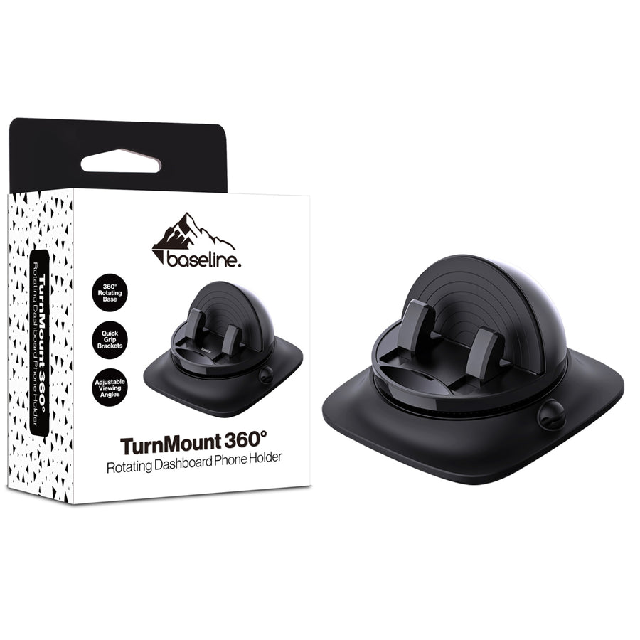 baseline TurnMount 360° Rotating Dashboard Phone Holder - Black - BOTHMNVEH120-1.jpg