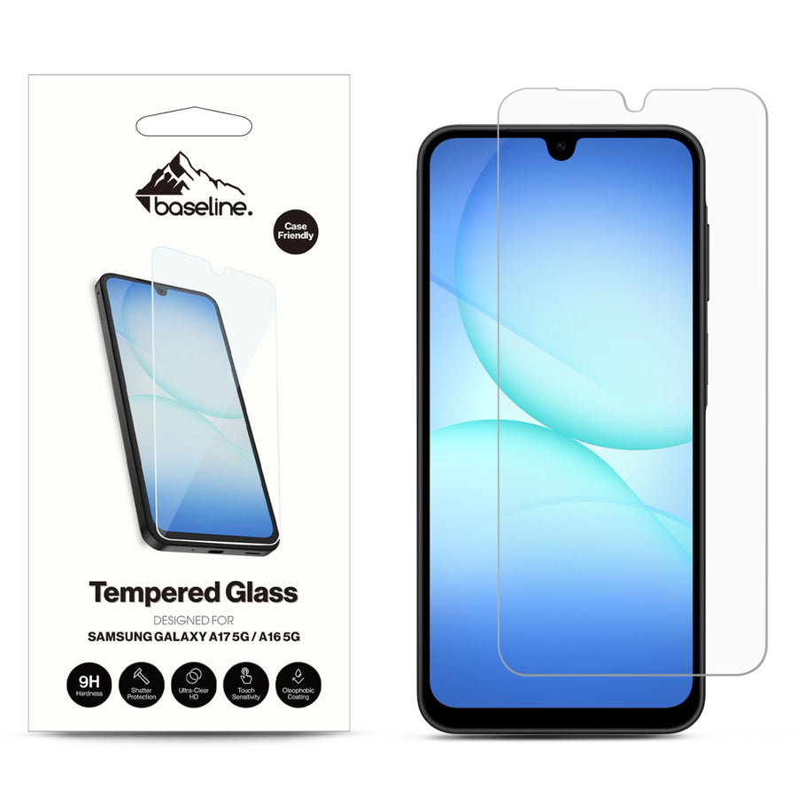 baseline Tempered Glass Screen Protector (2.5D) for Samsung Galaxy A17 5G / Galaxy A16 5G - Clear
