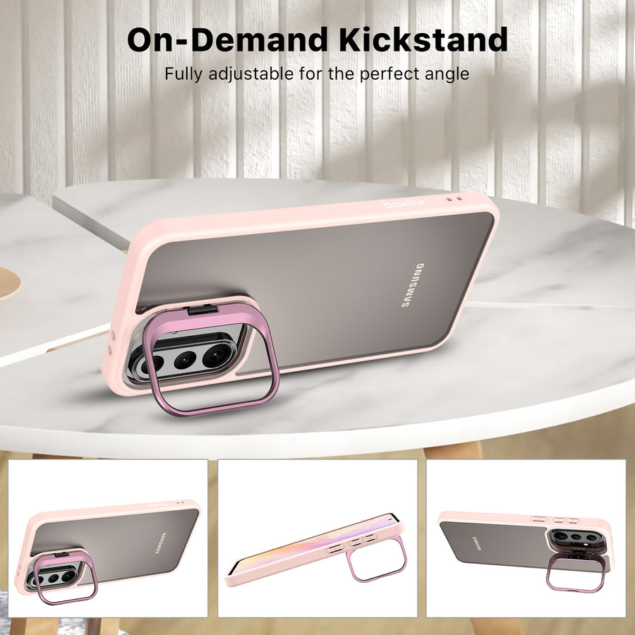 baseline InFrame Case with Kickstand for Samsung Galaxy A37 5G / Galaxy A36 5G - Pink - BSA375GCSFGS212-6.jpg