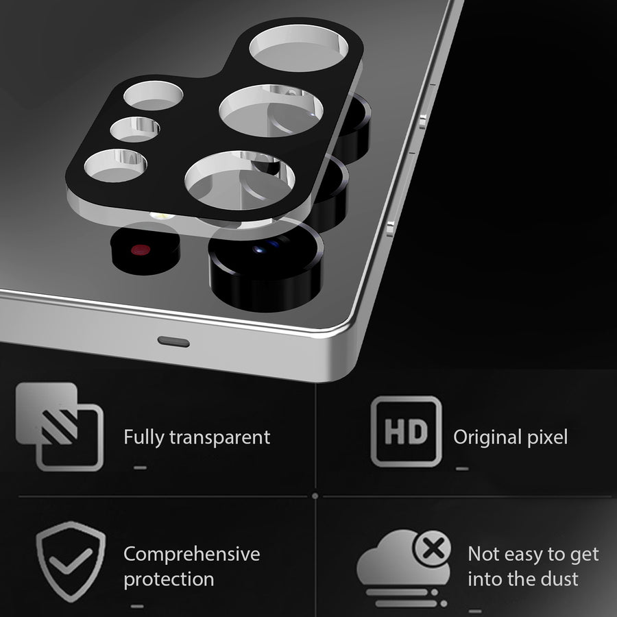 baseline Tempered Glass Lens Protector for Samsung Galaxy S25 Ultra - Black - BSS25USCLE80-4.jpg