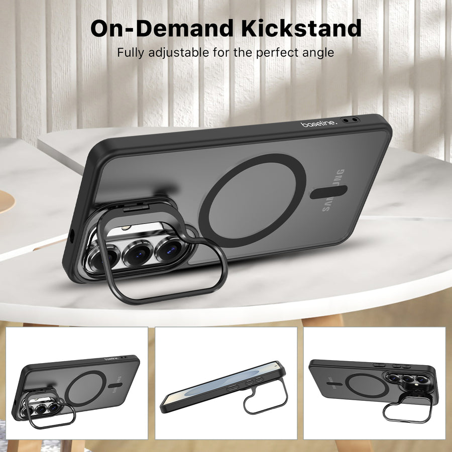 baseline InFrame MagSafe Case with Kickstand for Samsung Galaxy S26 Plus - Black - BSS26PCSFGMS211-6.jpg