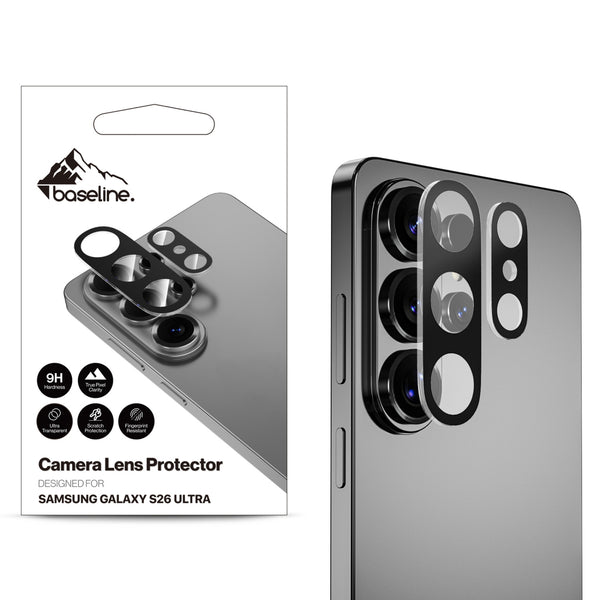baseline Tempered Glass Lens Protector for Samsung Galaxy S26 Ultra - Black - BSS26USCLE80-1.jpg
