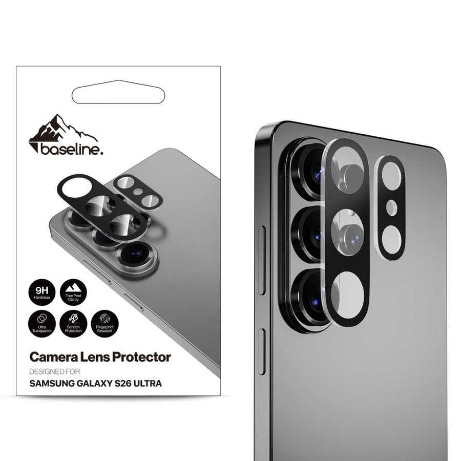 baseline Tempered Glass Lens Protector for Samsung Galaxy S26 Ultra - Black - BSS26USCLE80-1.jpg