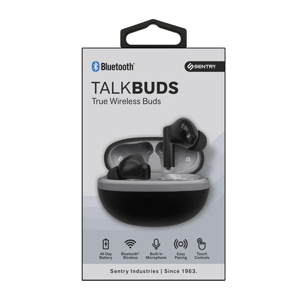 Sentry Talk Buds True Wireless Earbuds - Black - BT751.jpg