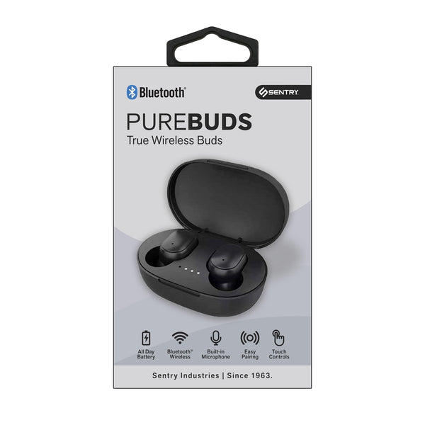 Sentry Pure Buds True Wireless Earbuds - Black - BT781.jpg