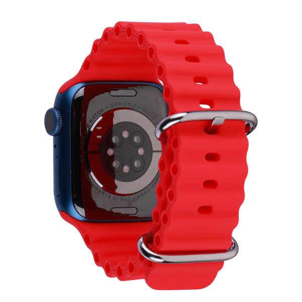 echelon ComfyFit Silicone Strap for Apple Watch Series 9 41mm/Watch Series 10 42mm / Watch SE 3 40mm - Red - EAWHS941BAN283-2.jpg