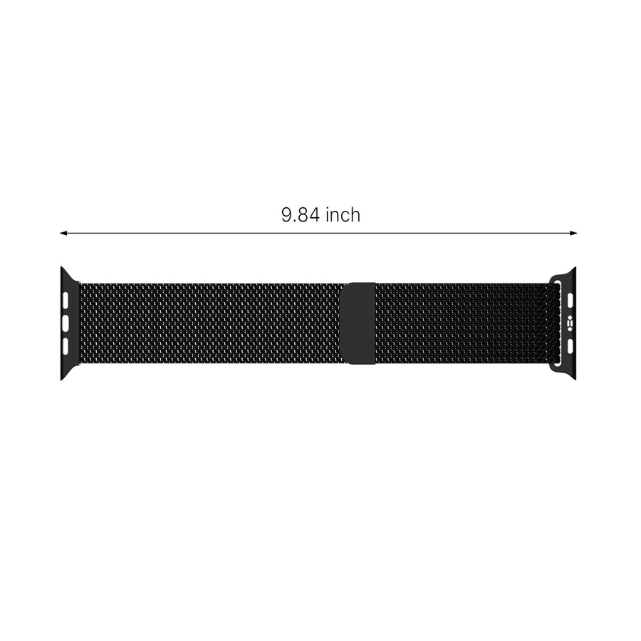 echelon Ironclad Stainless Steel Loop for Apple Watch Series 9 45mm/Watch Series 10 46mm / Watch SE 3 44mm - Black - EAWHS945BAN271-8.jpg