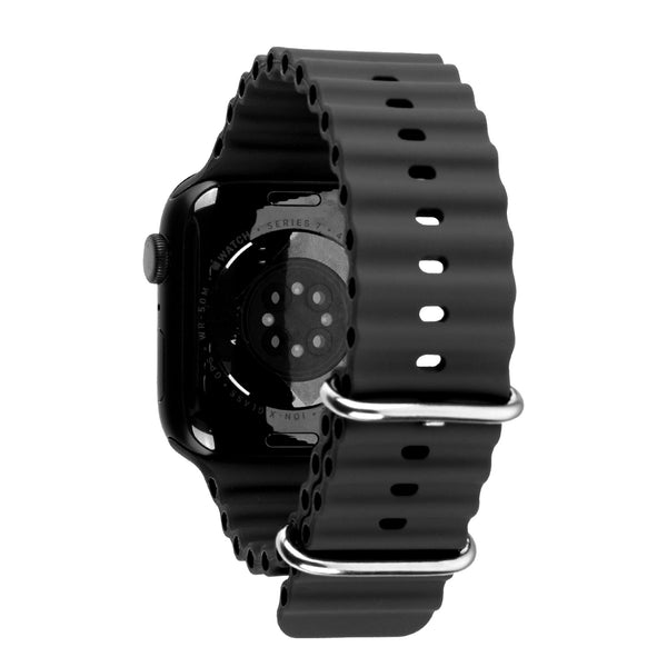 echelon ComfyFit Silicone Strap for Apple Watch Series 9 45mm/Watch Series 10 46mm / Watch SE 3 44mm - Black - EAWHS945BAN281-2.jpg