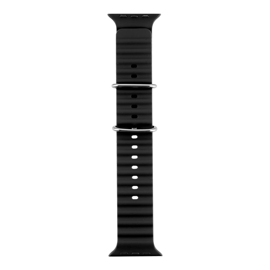 echelon ComfyFit Silicone Strap for Apple Watch Series 9 45mm/Watch Series 10 46mm / Watch SE 3 44mm - Black - EAWHS945BAN281-3.jpg