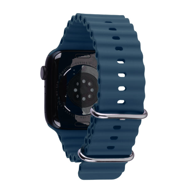 echelon ComfyFit Silicone Strap for Apple Watch Series 9 45mm/Watch Series 10 46mm / Watch SE 3 44mm - Dark Blue - EAWHS945BAN284-2.jpg