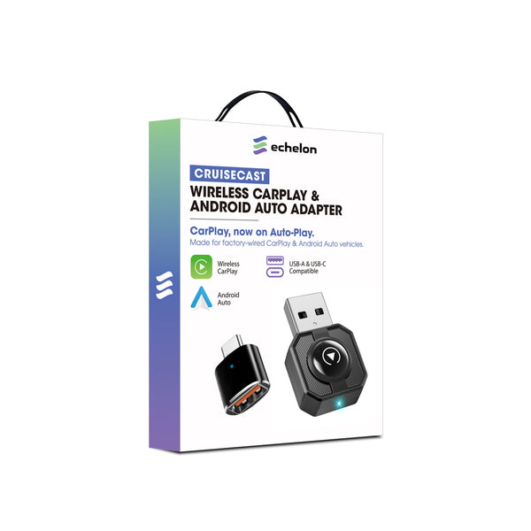 echelon CruiseCast Wireless CarPlay & Android Auto Adapter - Black - ECARPLAY01-1.JPG