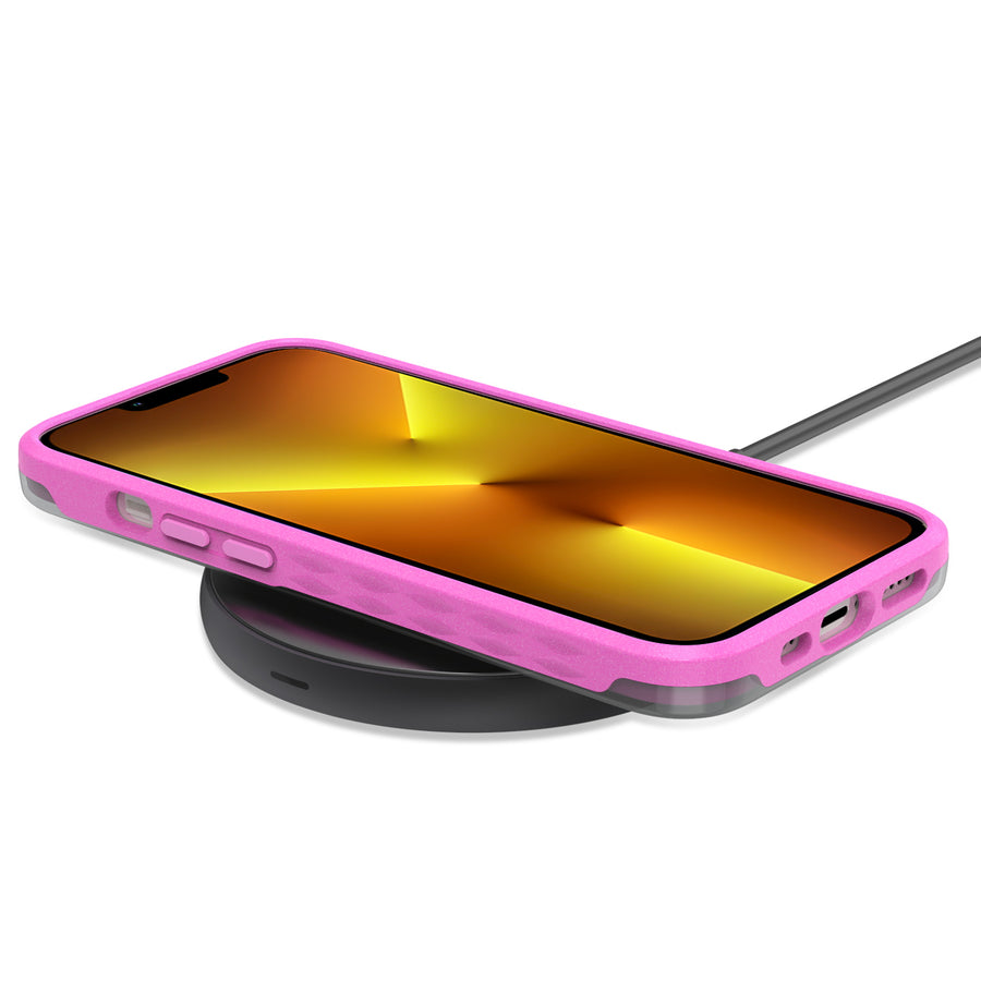 EcoBlvd Laguna Collection Case for Apple iPhone 13 Pro (6.1) - Wildflower Pink (100% Compostable & Plant-Based) - ECO-LAG-IP13P-PK-5.jpg