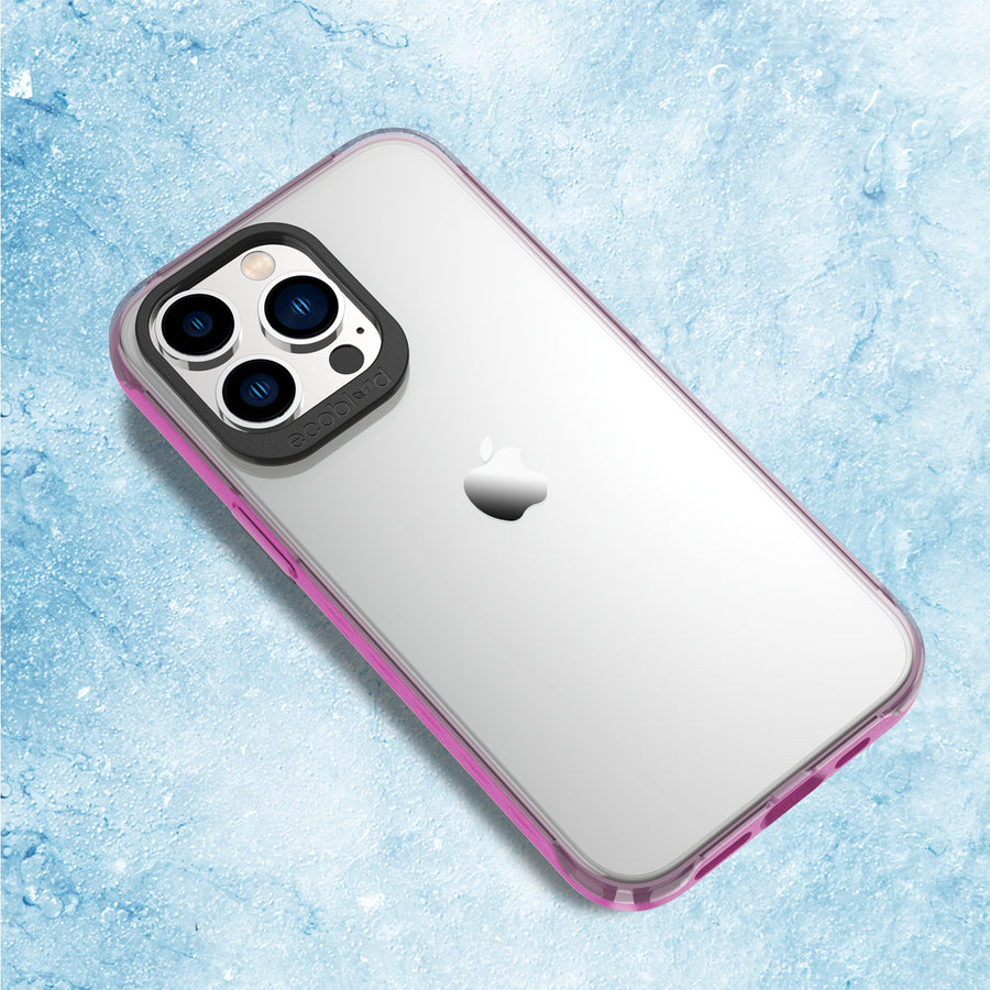 EcoBlvd Laguna Collection Case for Apple iPhone 13 Pro (6.1) - Wildflower Pink (100% Compostable & Plant-Based) - ECO-LAG-IP13P-PK-6.jpg