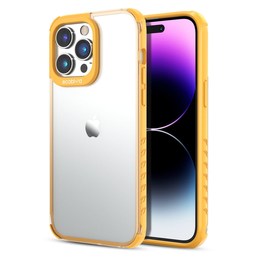 EcoBlvd Laguna Collection Case for Apple iPhone 14 Pro (6.1) - Illuminating Yellow (100% Compostable & Plant-Based)