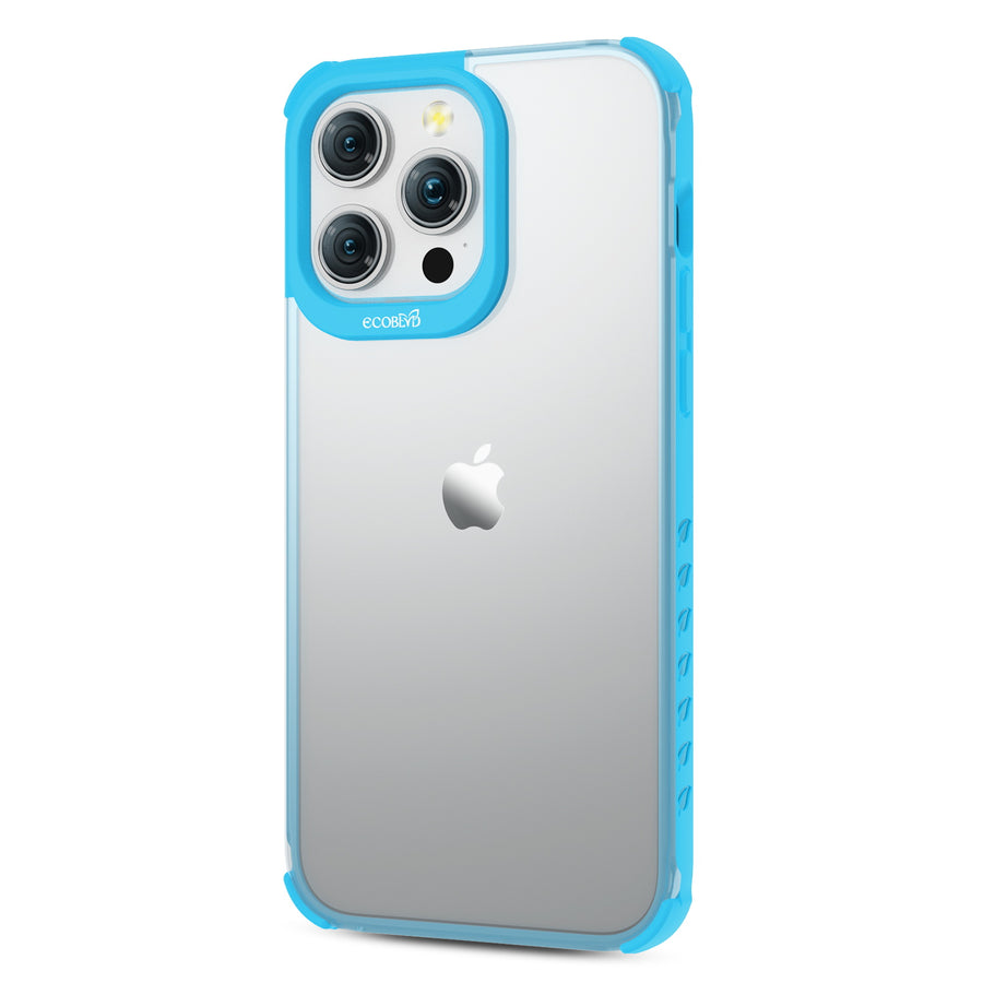 EcoBlvd Laguna Collection Case for Apple iPhone 15 Pro Max (6.7) - Cascade Blue (100% Compostable & Plant-Based) - ECO-LAG-IP15PM-BL-3.jpg
