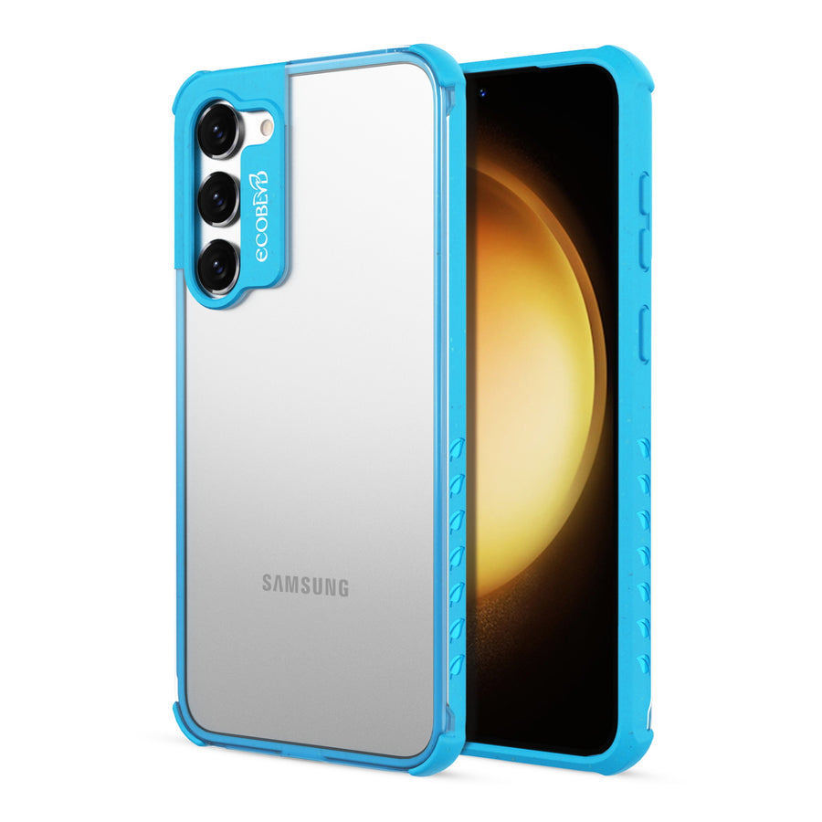 EcoBlvd Laguna Collection Case for Samsung Galaxy S23 - Cascade Blue (100% Compostable & Plant-Based) - ECO-LAG-SS23-BL-1.jpg