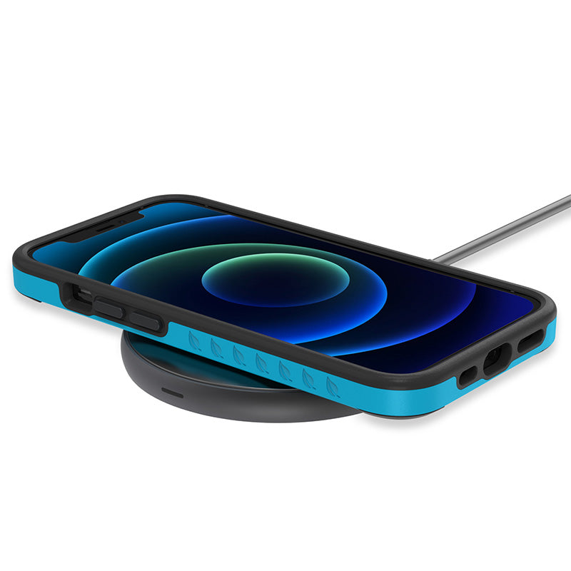 EcoBlvd Mojave Collection Case for Apple iPhone 13 / 12 Pro Max - Cascade Blue (100% Compostable & Plant-Based) - ECO-MOJ-IP13PM-BL-3.jpg