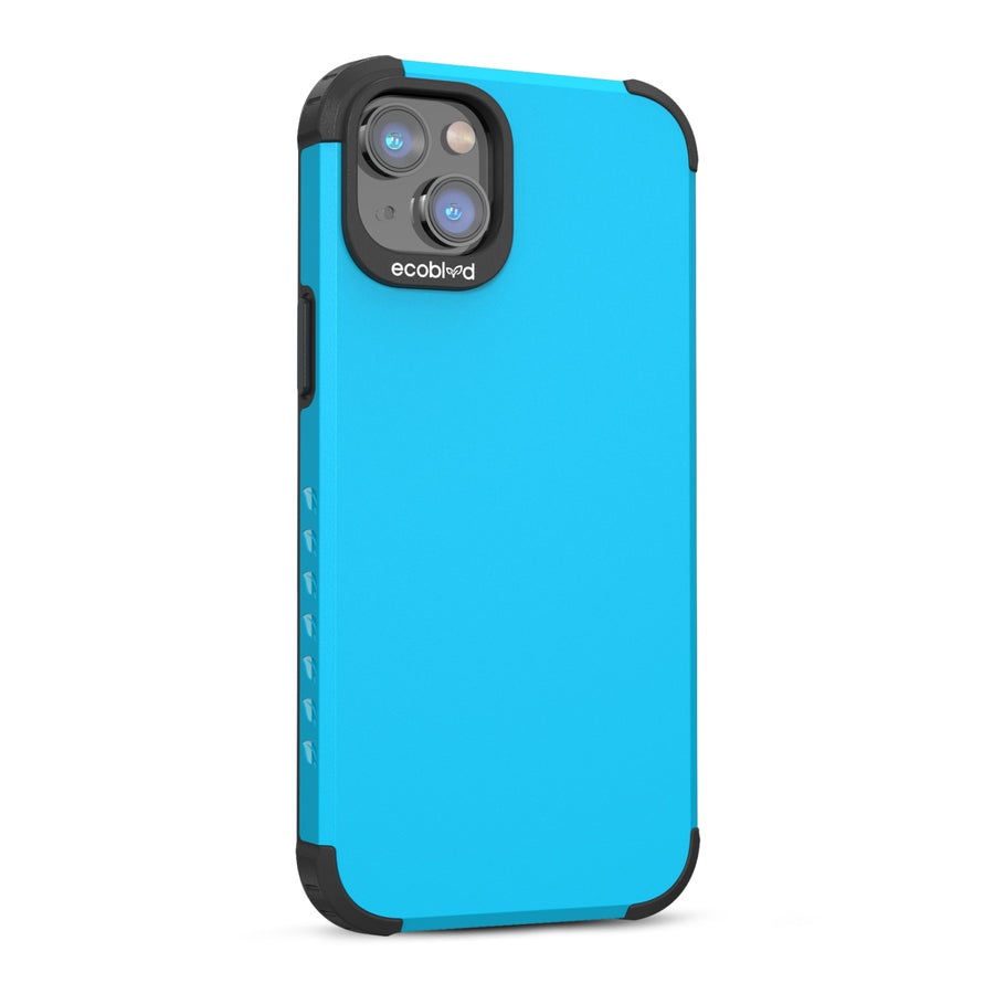 EcoBlvd Mojave Collection Case for Apple iPhone 17e / 16e / 14 / 13 - Cascade Blue (100% Compostable & Plant-Based) - ECO-MOJ-IP14-BL-3.jpg
