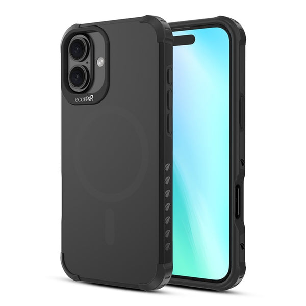 EcoBlvd Reforge Collection Case for Apple iPhone 16 Plus - Midnight Black (100% Compostable & Plant-Based) - ECO-REF-IP16M-BK-1.jpg