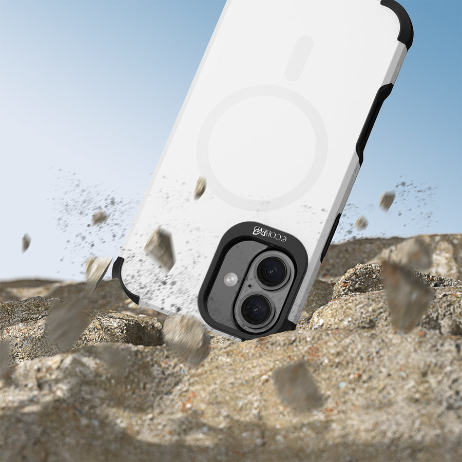 EcoBlvd Reforge Collection Case for Apple iPhone 16 Plus - Cloud White (100% Compostable & Plant-Based) - ECO-REF-IP16M-WH-3.JPG