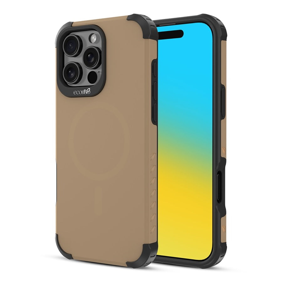 EcoBlvd Reforge Collection Case for Apple iPhone 16 Pro Max - Clay Brown (100% Compostable & Plant-Based) - ECO-REF-IP16PM-BR-1.jpg