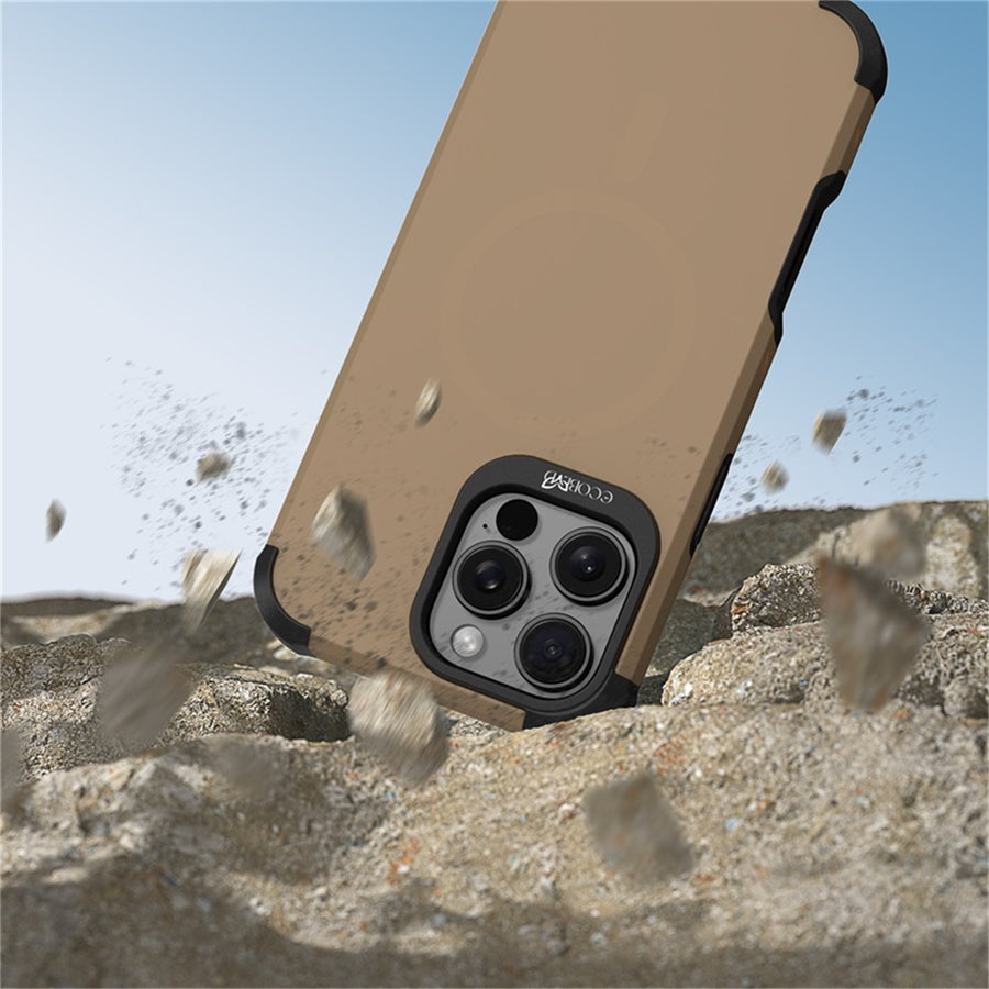 EcoBlvd Reforge Collection Case for Apple iPhone 16 Pro Max - Clay Brown (100% Compostable & Plant-Based) - ECO-REF-IP16PM-BR-4.jpg