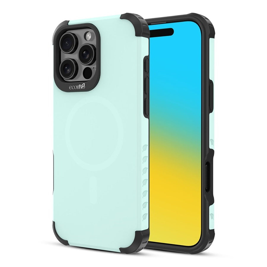 EcoBlvd Reforge Collection Case for Apple iPhone 16 Pro Max - Seafoam Green (100% Compostable & Plant-Based)