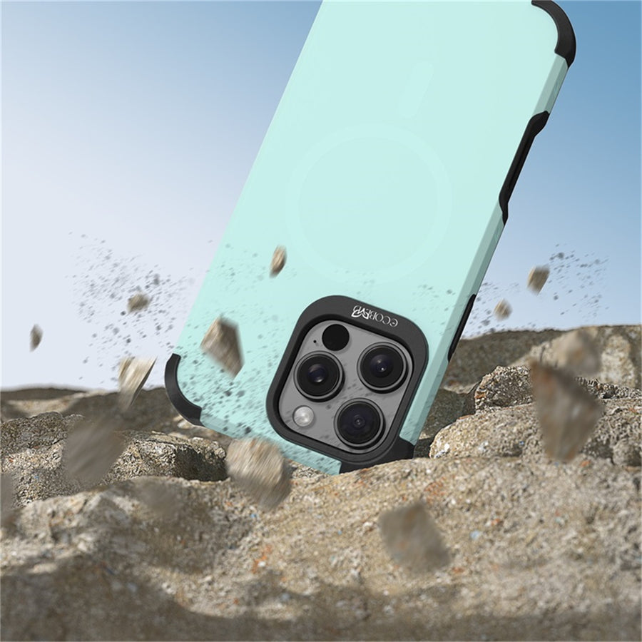 EcoBlvd Reforge Collection Case for Apple iPhone 16 Pro Max - Seafoam Green (100% Compostable & Plant-Based) - ECO-REF-IP16PM-GN-4.jpg