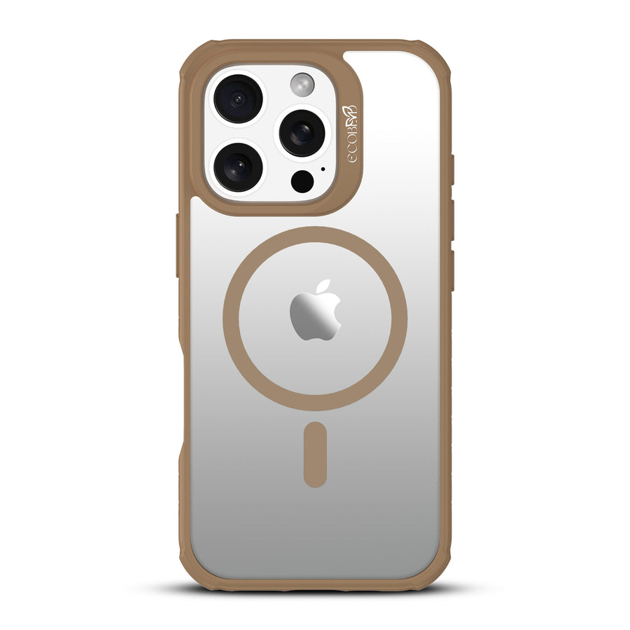 EcoBlvd Revive Collection Case for Apple iPhone 16 Pro - Clay Brown (100% Compostable & Plant-Based) - ECO-REV-IP16P-BR-1.JPG