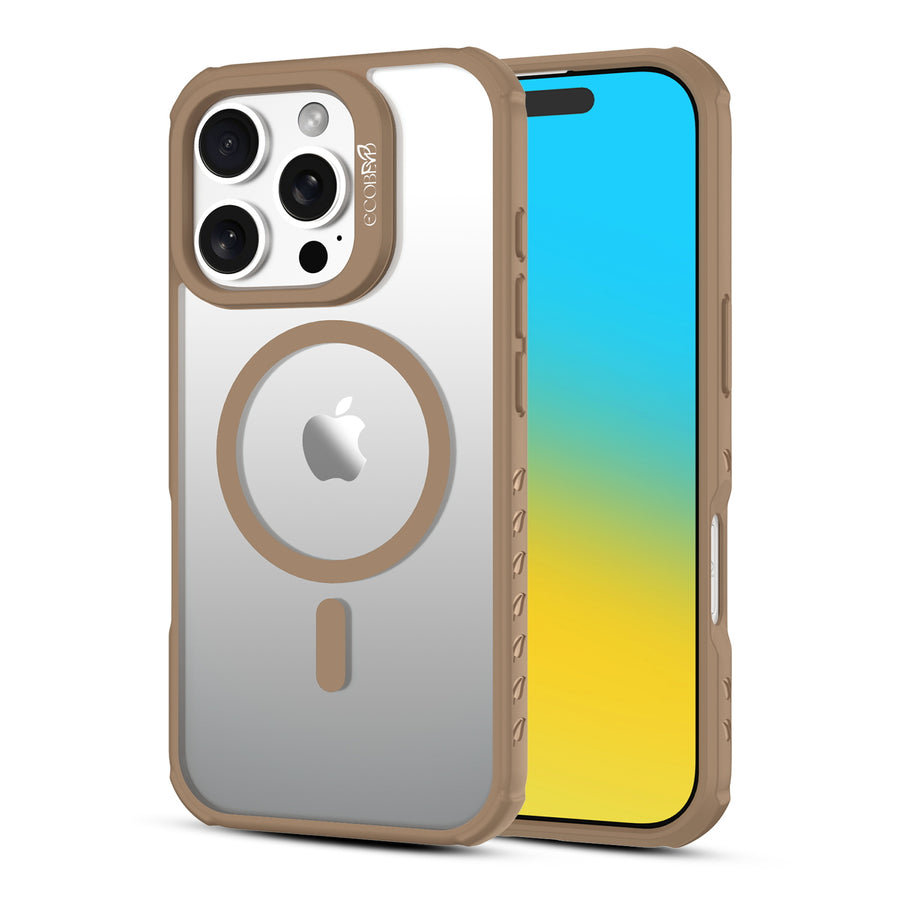EcoBlvd Revive Collection Case for Apple iPhone 16 Pro - Clay Brown (100% Compostable & Plant-Based) - ECO-REV-IP16P-BR.JPG