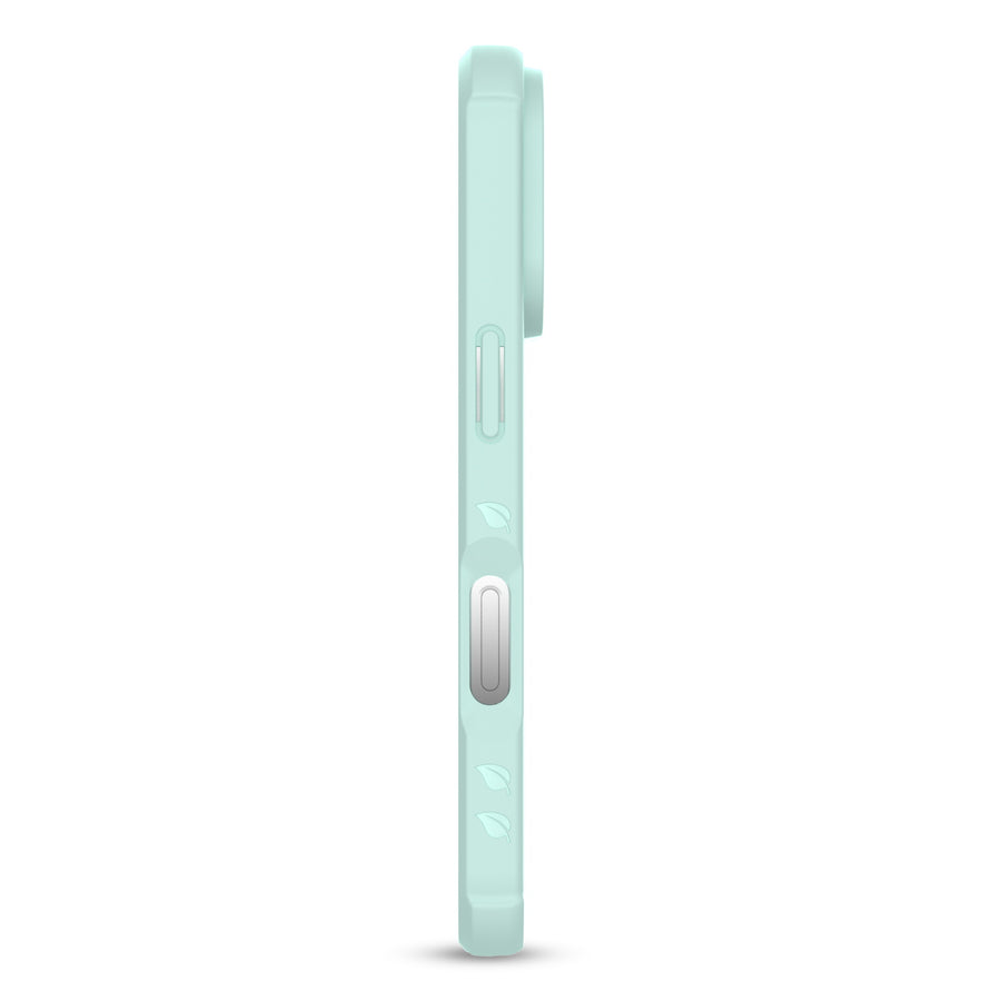 EcoBlvd Revive Collection Case for Apple iPhone 16 Pro - Seafoam Green (100% Compostable & Plant-Based) - ECO-REV-IP16P-GN-2.JPG