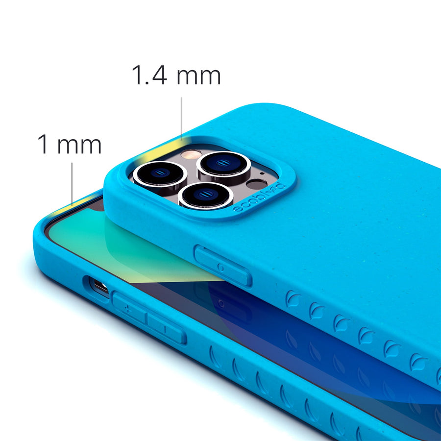 EcoBlvd Sequoia Collection Case for Apple iPhone 13 Pro (6.1) - Cascade Blue (100% Compostable & Plant-Based) - ECO-SEQ-IP13P-BL-3.jpg