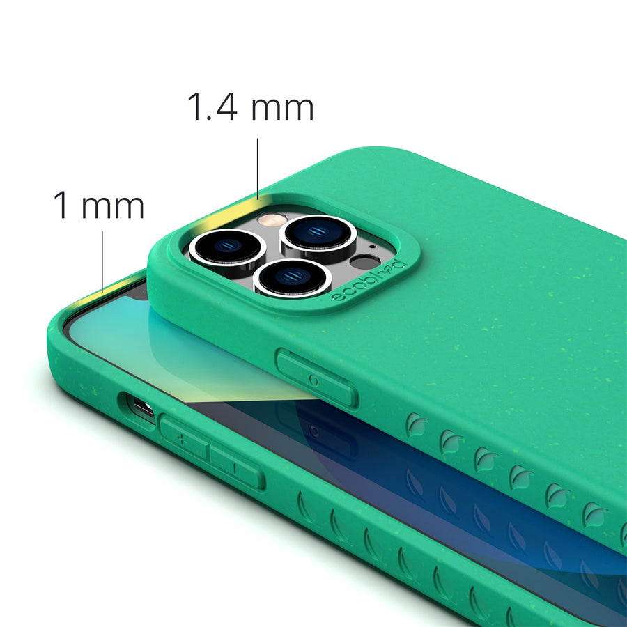 EcoBlvd Sequoia Collection Case for Apple iPhone 13 Pro Max (6.7) / 12 Pro Max (6.7) - Foliage Green (100% Compostable & Plant-Based) - ECO-SEQ-IP13PM-GN-3.jpg