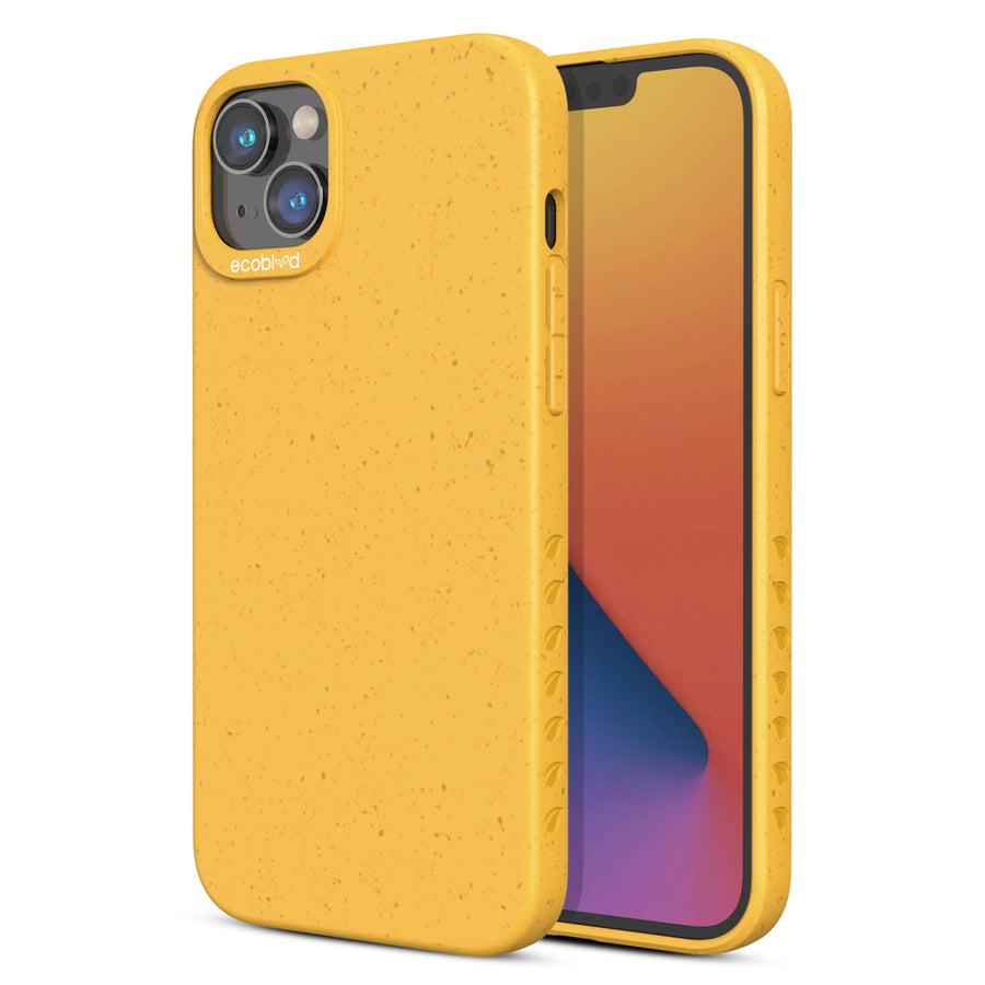 EcoBlvd Sequoia Collection Case for Apple iPhone 17e / 16e / 14 / 13 - Illuminating Yellow (100% Compostable & Plant-Based) - ECO-SEQ-IP14-YL-1.jpg