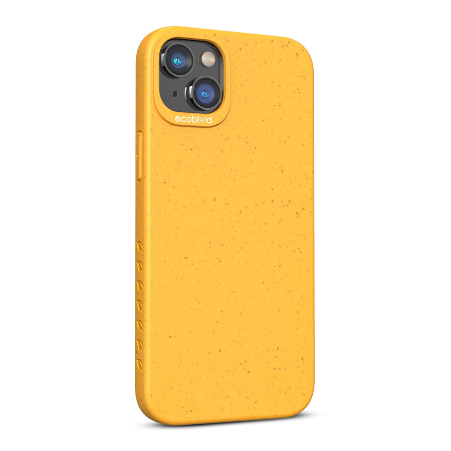 EcoBlvd Sequoia Collection Case for Apple iPhone 17e / 16e / 14 / 13 - Illuminating Yellow (100% Compostable & Plant-Based) - ECO-SEQ-IP14-YL-3.jpg