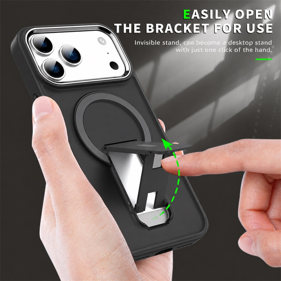 EDGE HaloStand MagSafe Case for Apple iPhone 18 Pro / 17 Pro - Black - EDHLST18P-BK-7.JPG