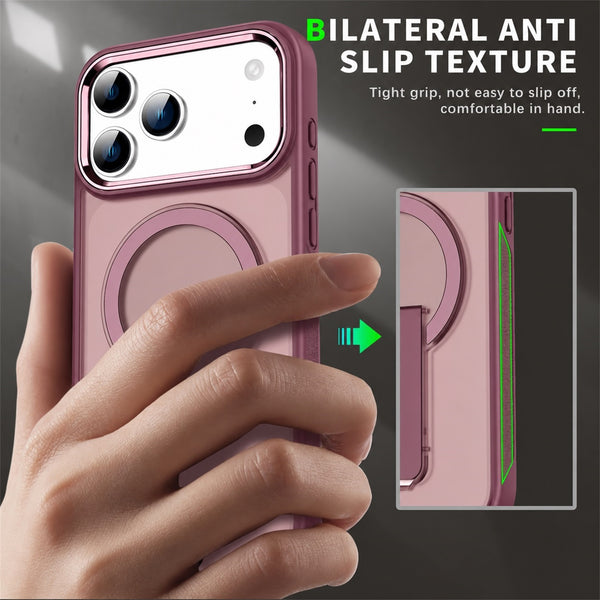 EDGE HaloStand MagSafe Case for Apple iPhone 18 Pro / 17 Pro - Cherry Red - EDHLST18P-CH-1.JPG