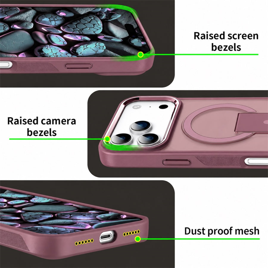 EDGE HaloStand MagSafe Case for Apple iPhone 18 Pro / 17 Pro - Cherry Red - EDHLST18P-CH-4.JPG