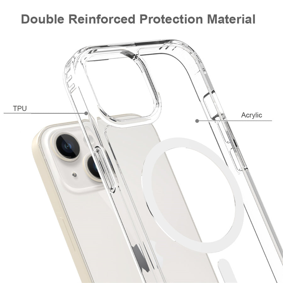 EDGE Mag Clear Case for Apple iPhone 17e / 16e / 15 / 14 / 13 - Clear - EDMGCLIPH15-CL-6.jpg