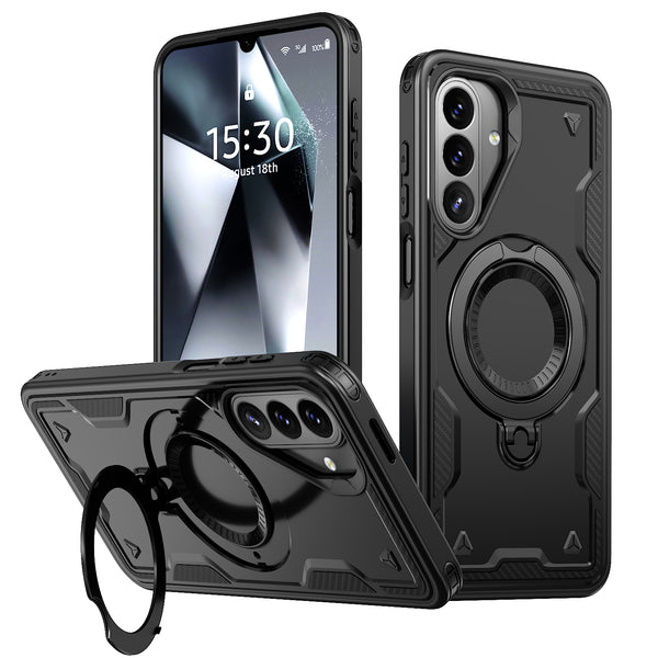 EDGE Mag Duo Case with Magnetic Kickstand Ring for Samsung Galaxy A27 5G - Black - EDMGDUOA27-BK.jpg
