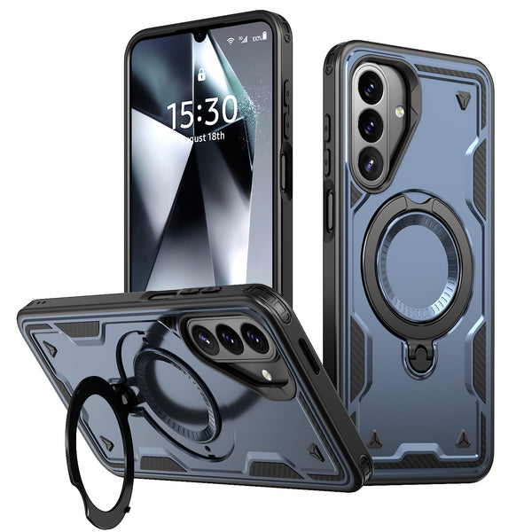 EDGE Mag Duo Case with Magnetic Kickstand Ring for Samsung Galaxy A27 5G - Blue - EDMGDUOA27-BL.jpg