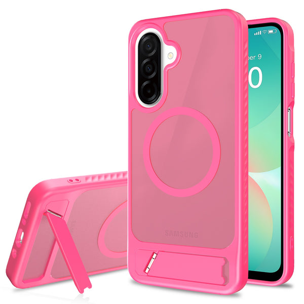 EDGE Mag Pro Case with Kickstand for Samsung Galaxy A17 5G / Galaxy A16 5G - Hot Pink - EDMGPRA17-HP-1.jpg
