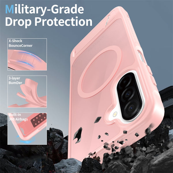 EDGE Mag Pro Case with Kickstand for Samsung Galaxy A17 5G / Galaxy A16 5G - Light Pink - EDMGPRA17-LP-2.jpg
