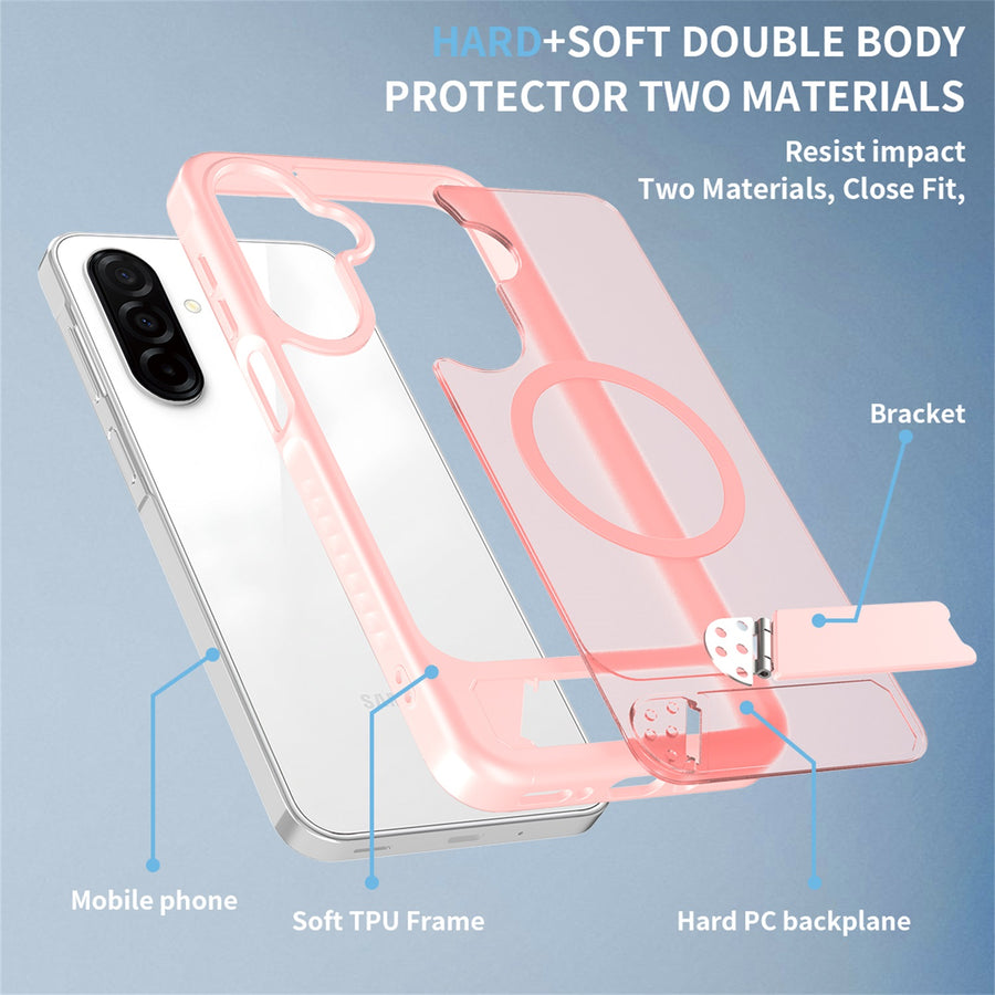 EDGE Mag Pro Case with Kickstand for Samsung Galaxy A17 5G / Galaxy A16 5G - Light Pink - EDMGPRA17-LP-6.jpg