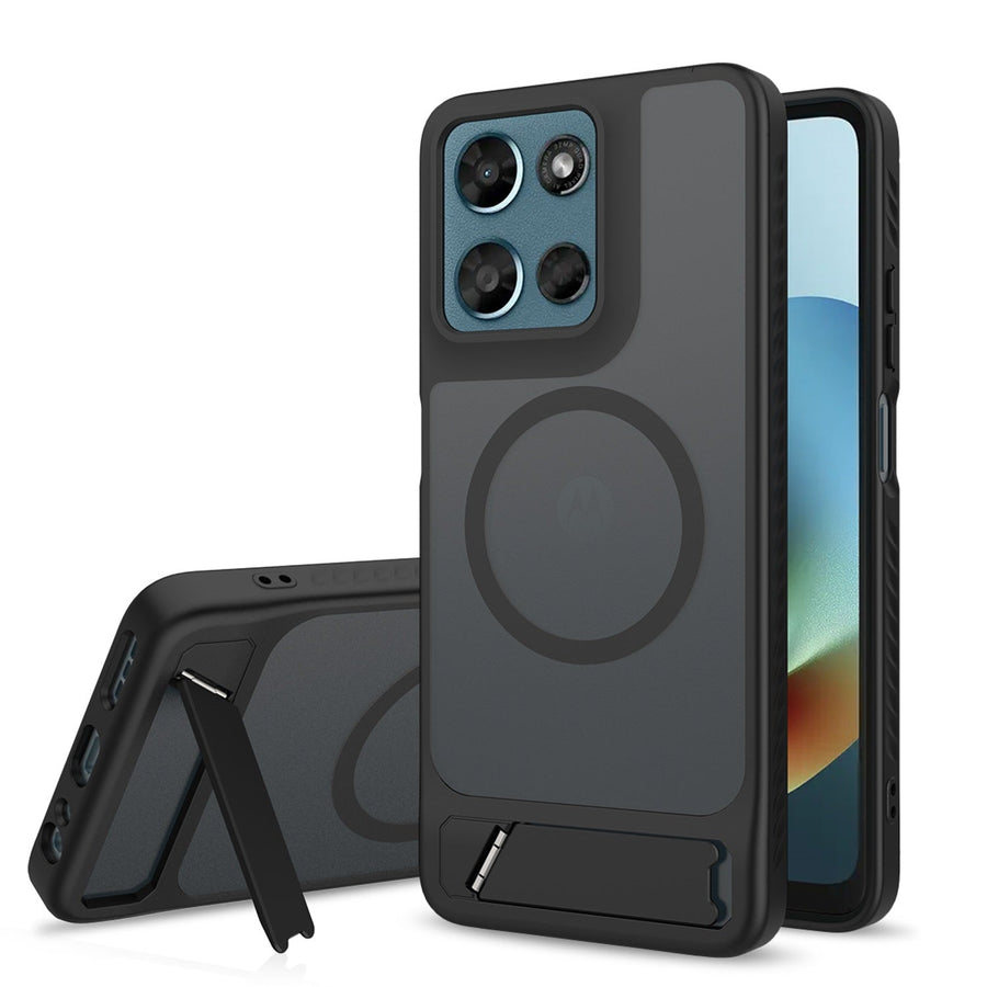 EDGE Mag Pro Case with Kickstand for Motorola Moto G Play (2026)/Moto G 5G (2026) / Moto G 5G (2025) - Black