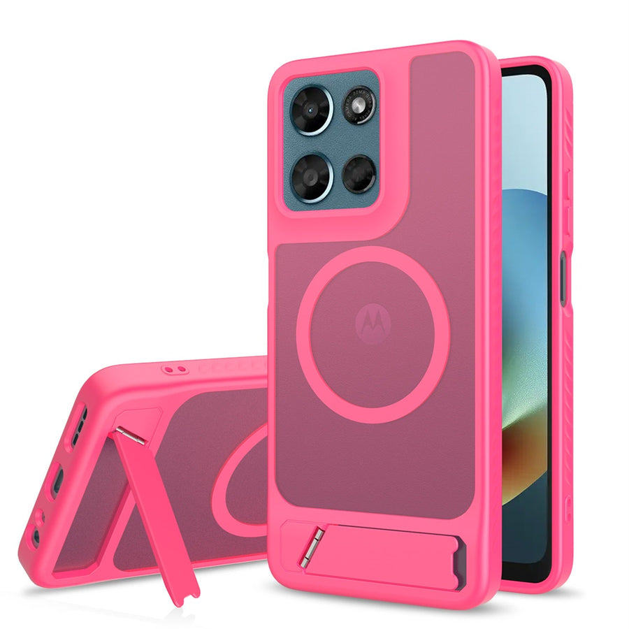 EDGE Mag Pro Case with Kickstand for Motorola Moto G Play (2026)/Moto G 5G (2026) / Moto G 5G (2025) - Hot Pink