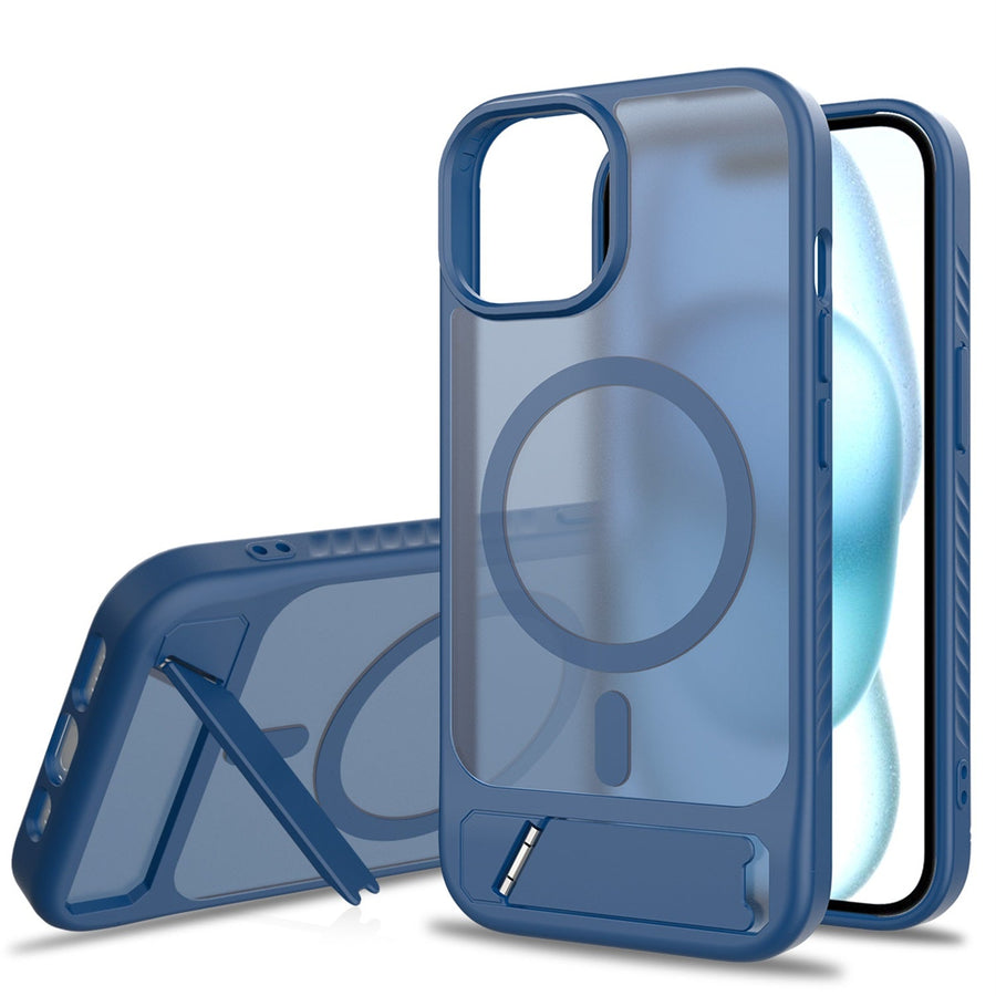EDGE Mag Pro Case with Kickstand for Apple iPhone 17e / 16e / 15 / 14 / 13 - Blue