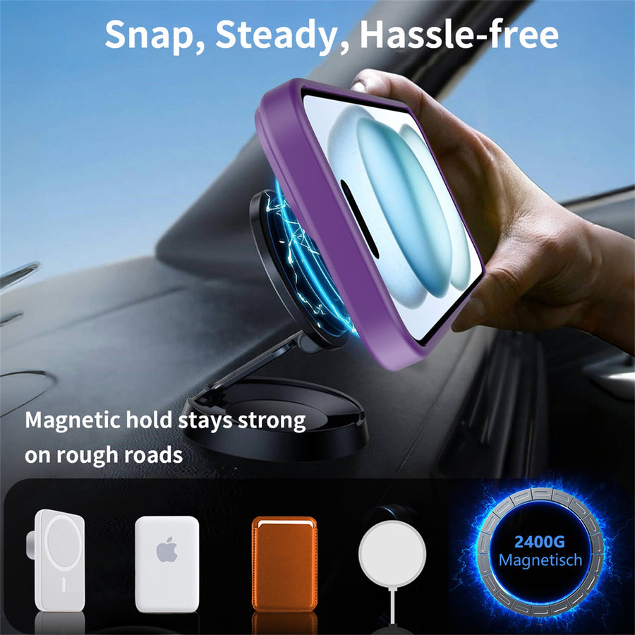 EDGE Mag Pro Case with Kickstand for Apple iPhone 17e / 16e / 15 / 14 / 13 - Purple - EDMGPRIPH15-PR-6.jpg